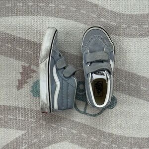 Vans Light Blue Velcro High Top Sneakers